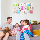 18 Pictures Frames Collage for Photos in 4" x 6" Glass Protection Display Wall Mounting Gallery Home 79719624