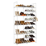 ZUN FCH Double row 9 layers with handles Non-woven shoe rack Iron pipe + PP pad + plastic 18408970