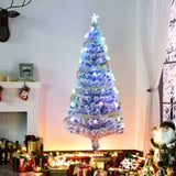 5ft Tall Pre-Lit Douglas Fir Artificial Christmas Tree with Realistic Branches, Multi-Color LED W2225139560