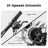 27.5 Inch Full Suspension Mountain Bike, Front and Rear Dual Shock Absorbers, Mechanical Disc 12400111
