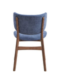 Blue and Walnut Padded Side Chair B062P209228