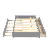 FULL BED WITH TWIN SIZE TRUNDLE AND TWO DRAWERS FOR GREY COLOR W69732770