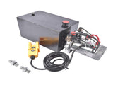 DC 12V Electric Hydraulic Pump, 15 Quart Double-Acting Power Unit for Dump Trucks 61365527
