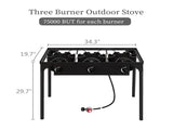 Outdoor Camp Stove High Pressure Propane Gas Cooker Portable Cast Iron Patio 17328153