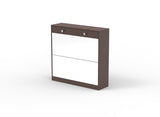 ZUN Mirror Shoe Cabinet with 2 Tier Drawers, Mirror Shoe Rack With 1 Drawer Storage, Mirror Shoe W760P206336