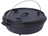 pre-Seasoned Cast Iron Dutch Oven With Skillet Lid, Outdoor Camping Deep Pot for Camping Fireplace 51168450