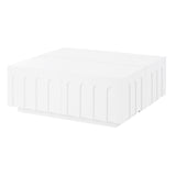 ON-TREND Elegant TV Stand Arched Design for TVs Up to 80", Modern Dual Purpose Coffee Table N721P329091K