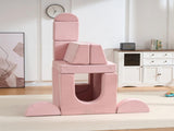 14 PCS Modular Kids Play Couch, Child Sectional Sofa, Versatile Toddler Soft Building Blocks Sofa W3523P450225