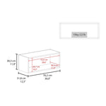 ZUN Wally 30" Wide x 12"H Open Wall Cabinet, Wall Shelf, Storage Cabinet, Cube Shelf Bedroom, Office, B070P238866