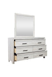 ZUN Modern Style 6-Drawer Dresser Made with Wood in Gray B009P152650