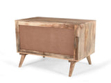 Stylish - Style 2 -Drawer 2 -Door Cabinet , Mango Wood in Natural Finish N780P234027N