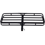 ZUN Hitch Mount Cargo Carrier ,Rear Cargo Rack for SUV, Truck, Car,Luggage Basket Rack Fits 2" Receiver W46540457