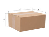 50pcs 10 "x 8" x 6 " thick 3mm corrugated cardboard box in kraft paper color 77853578