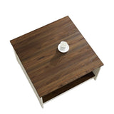 Coffee Table Farmhouse Coffee Table with Storage Rustic Wood Cocktail Table,Square Coffee Table for W2393P168728