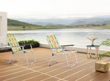 Set of 2 Webbed Folding Beach Chairs, Outdoor Patio Lawn Foldable Chairs for Camping Fishing Yard 92562874