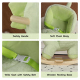 Kids Ride-On Rocking Horse Toy with Lullaby Song,Dinosaur Rocking Toy with Hand Puppets and Safety 75639532