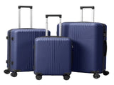 PP Trolley Case 20in 24in 28in 3PCS Suitcase Set Navy Blue 11758724