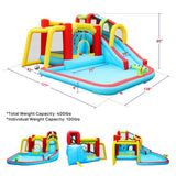 7 in1 Inflatable slide water park bouncing house outdoor Soccer garden bouncer with Splash pool & W167790010
