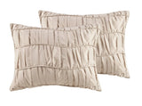 8 Piece Cotton Comforter Set Navy Queen B035128842