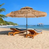 10 Foot Portable Beach Umbrella with Led Lights. 12868138
