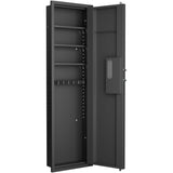 53" Fingerprint Touch Panel In-Wall Safe,Hidden Wall Gun Safe for Rifles with Adjustable W1779P207550