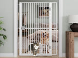 61" Extra Tall Cat Gate for Doorway , Adjustable Wide 34.3"-36.7" and included 4.13" extension kits, T3210P491357
