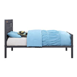 Gunmetal Twin Platform Bed B062P189167