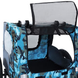 Outdoor Heavy Duty Collapsible Pet Bike Trailer with 16-Inch All-Terrain Wheels & Universal Hitch W1364P268346