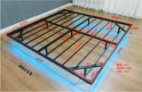King Size Floating Bed Frames with LED Lights, Metal Platform Bed , Solid and Stable, Noise Free, No W1670P255522