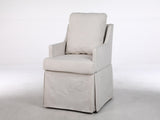 Upholstered Dining Chairs Set of 1, Modern Kitchen Chair Dining Room Chair with 4 Casters, Linen W3916P552438