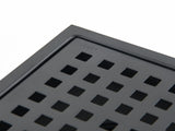 6 Inch Square Shower Drain with Removable Square Patterned Grate, 304 Stainless Steel with Flange 04421908