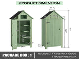 Fir wood Arrow Shed with Single Door Wooden Garden Shed Wooden Lockers 31904383