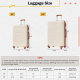 2 Piece Luggage Set with Bags Expanable Spinner Wheels ABS Lightweight Suitcase with TSA Lock N732P198744K