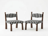 Modern Mid-Century Solid Wood Dining Chair, Upholstered Accent Chair with Round Wooden Legs, Retro B2792P602681