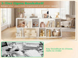 3-Tier Bookshelf with Display Shelf for Small Space White, 20" x 7" x 22" - Open Storage Display 87489405