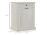 Kitchen Tilt-Out Trash Bin Cabinet, Free-Standing Storage Cabinet with Drawer for Garbage & Utensils 61271073