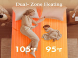 1-Piece Queen Heated Mattress Pad,White B035P408313