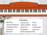 GDP-203 88 Key Standard Full Weighted Keyboards Digital Piano with Metal Stand, Power Adapter, 09926321