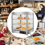 110.00V 800.00W Three Layers Stainless Steel Color Stainless Steel/Tempered Glass Warming Cabinet 18297075