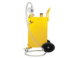 30 Gallon Gas Caddy Tank Storage Drum Gasoline Diesel Fuel Transfer with universal wheel Bright 68069886