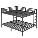 Metal Queen over Queen Bunk Bed for Teens and Adults,Space-Saving/Noise Reduced/No Box Spring 00245031
