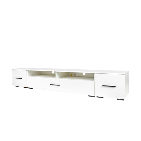 ZUN Extended, Minimalist Design TV stand with Color Changing LED Lights, Modern Universal Entertainment 57211417