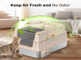 STAINLESS STEEL CAT LITTER BOX BIG SIZE W1612P461521