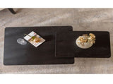 Vintage Fashion Style Square Coffee Table Set with Wood Grain Finish,for Living Room, Office and W757P235685