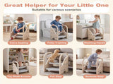 Convertible 2-Step Toddler Step Stool Multifunctional Kids Ladder Seat for Kitchen Bathroom 71631738