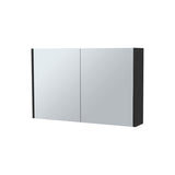 McNary Medicine Cabinet With Included Mirrors And 2 Doors, Black B128P237179