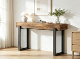 41" Console Table, Small Sofa Entryway Table with Storage and Mesh Metal Legs for Living Room, 96883302