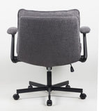 Cross-Legged Friendly Office Chair with Criss Cross Frame, Rolling Casters & Fold-Down Arms, 19939977