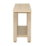 U_Style 62.9" Modern Minimalist Console Table, Solid Wood Entryway Sofa Table with Metal Accents, N711P289140O