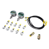 80M Digital Hydraulic Pressure Test Kit Gauge Coupling Hose with Case for Excavator 79310625